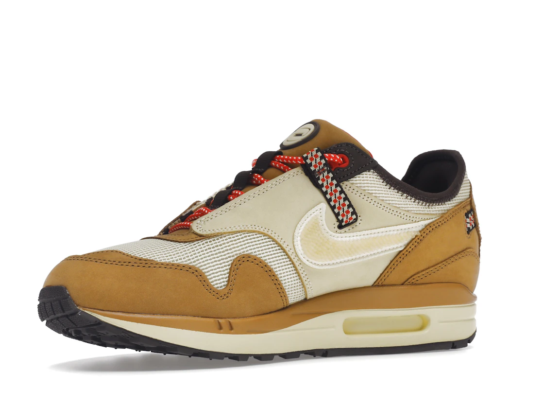 Vue 16 de Nike Air Max 1 Travis Scott Cactus Jack Wheat Lemon Drop