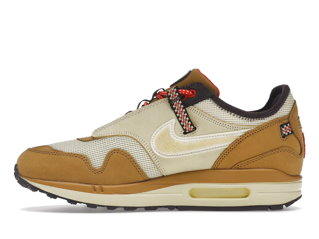 Vue 19 de Nike Air Max 1 Travis Scott Cactus Jack Wheat Lemon Drop