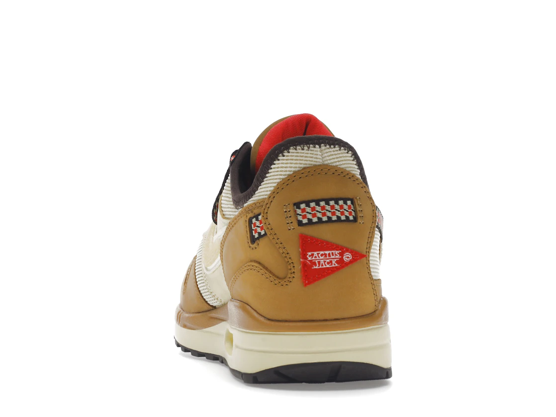 Vue 27 de Nike Air Max 1 Travis Scott Cactus Jack Wheat Lemon Drop