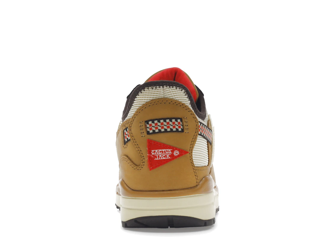 Vue 28 de Nike Air Max 1 Travis Scott Cactus Jack Wheat Lemon Drop