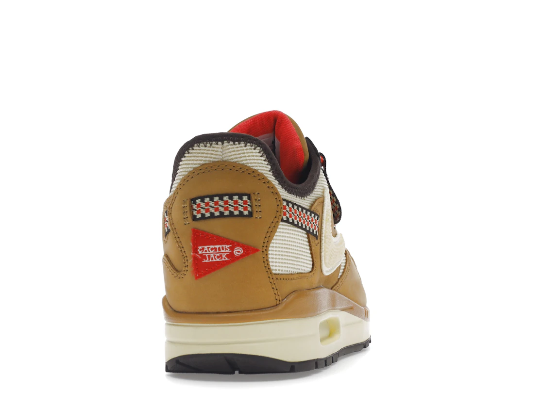 Vue 29 de Nike Air Max 1 Travis Scott Cactus Jack Wheat Lemon Drop