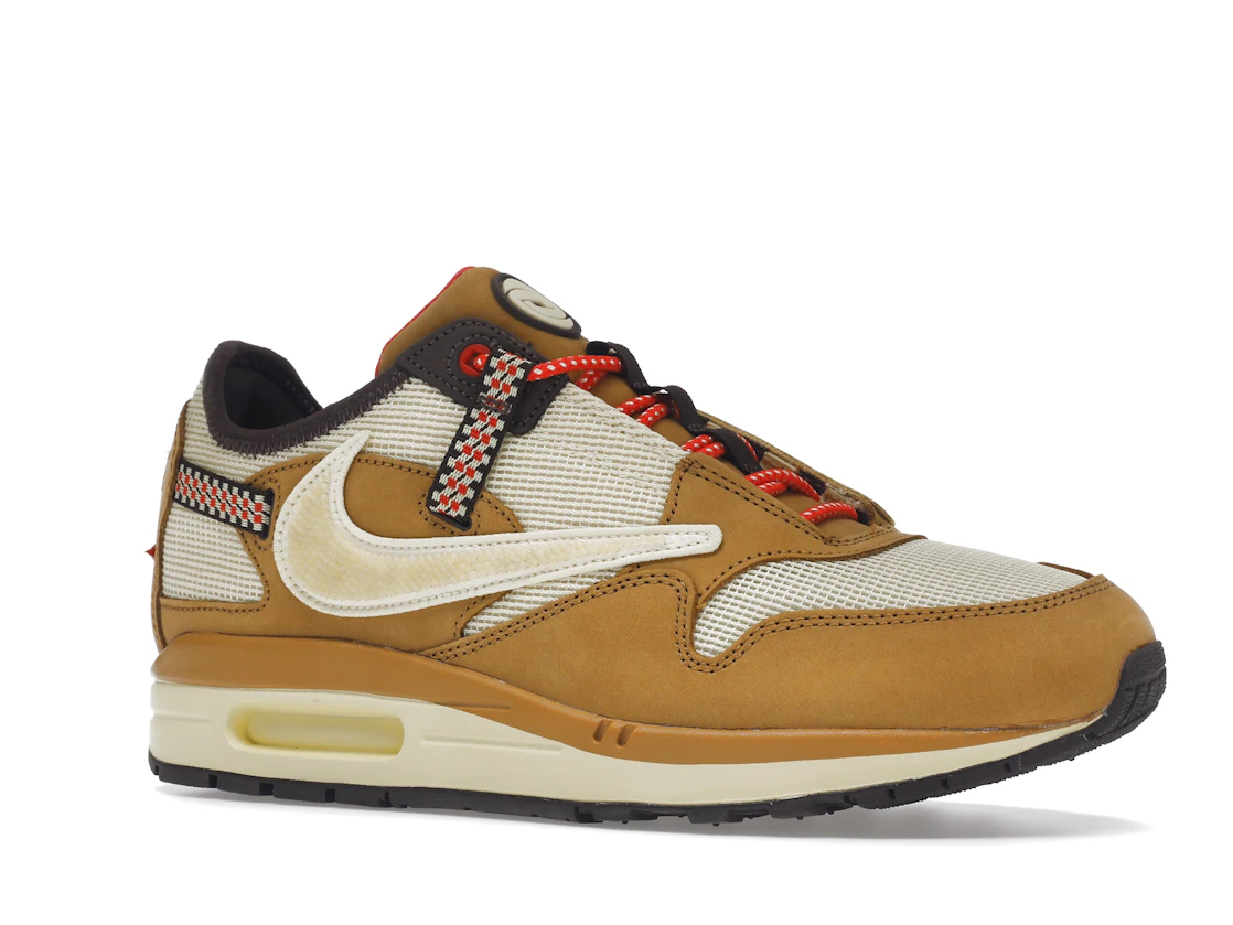 Vue 4 de Nike Air Max 1 Travis Scott Cactus Jack Wheat Lemon Drop