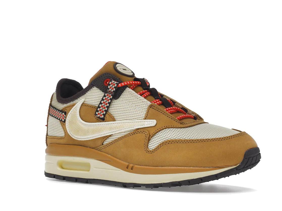 Vue 5 de Nike Air Max 1 Travis Scott Cactus Jack Wheat Lemon Drop