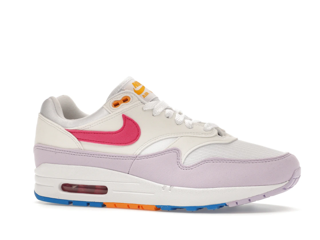 Vue 3 de Nike Air Max 1 White Alchemy Pink 
