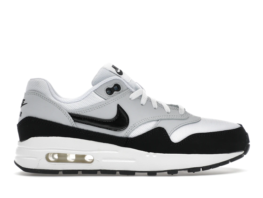 Vue 1 de Nike Air Max 1 White Black (GS)