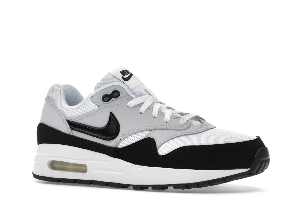Vue 4 de Nike Air Max 1 White Black (GS)