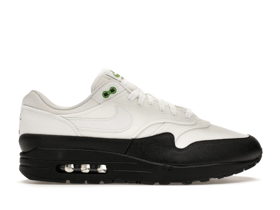 Vue 1 de Nike Air Max 1 White Black Chlorophyll
