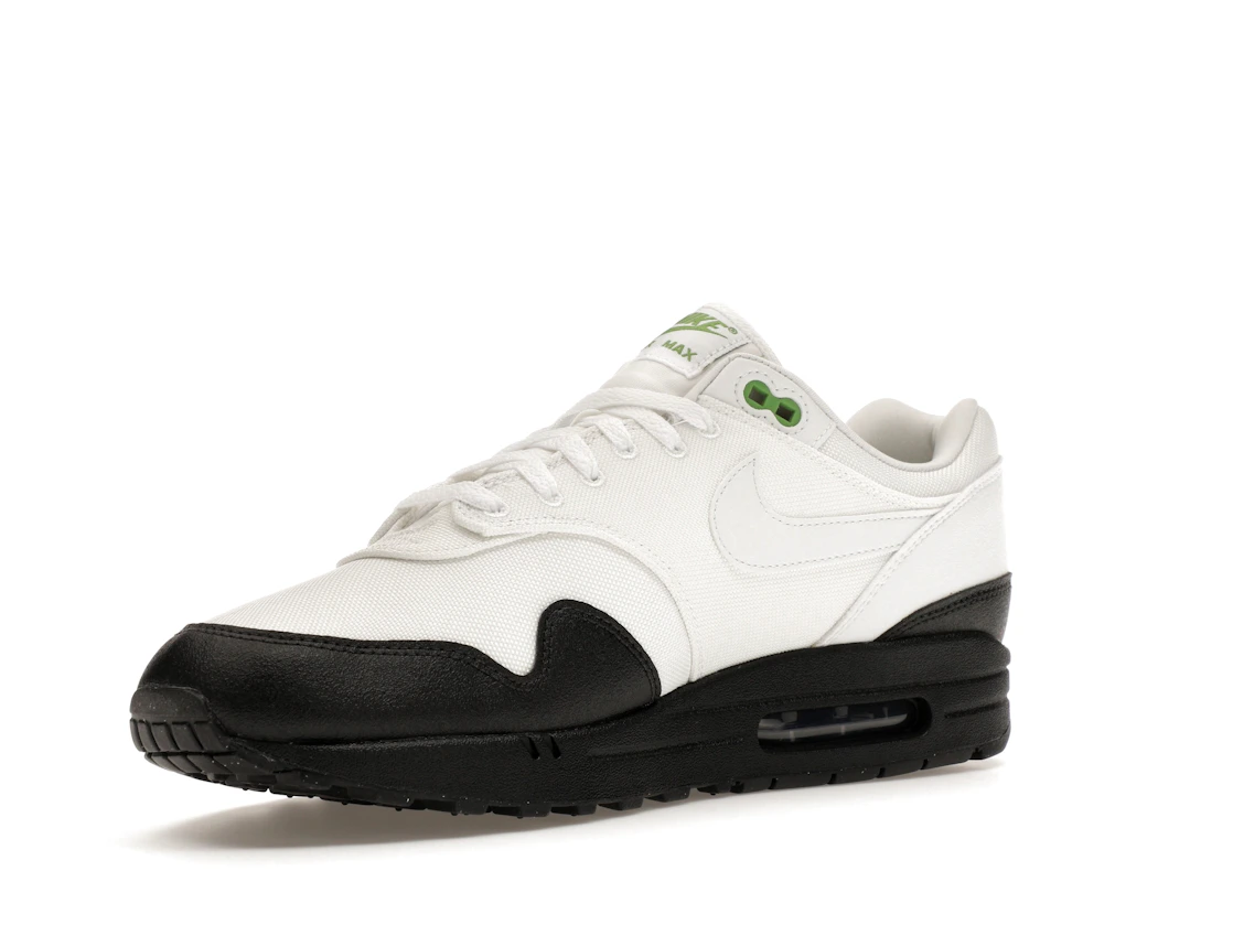 Vue 15 de Nike Air Max 1 White Black Chlorophyll