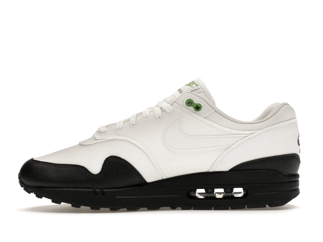 Vue 19 de Nike Air Max 1 White Black Chlorophyll