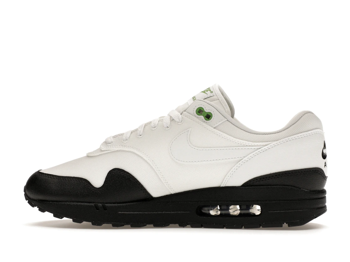 Vue 20 de Nike Air Max 1 White Black Chlorophyll