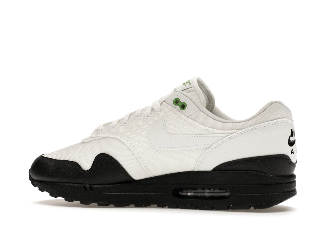 Vue 21 de Nike Air Max 1 White Black Chlorophyll