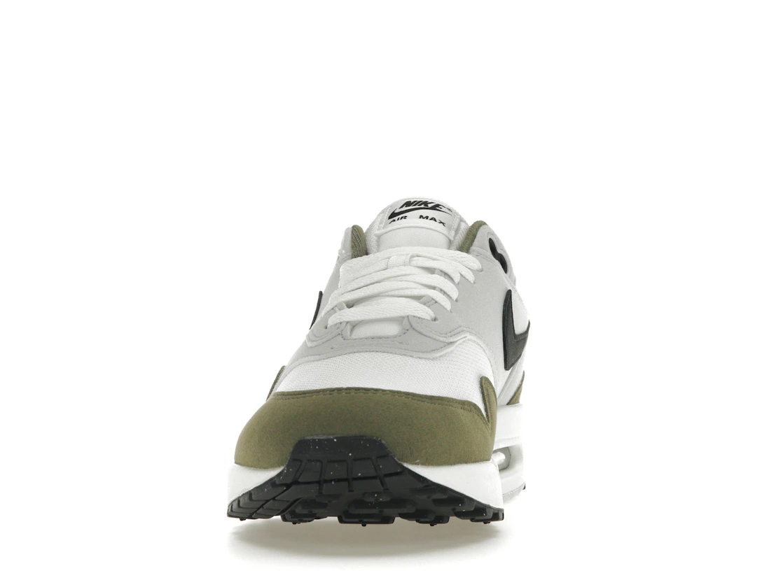 Vue 11 de Nike Air Max 1 White Black Medium Olive