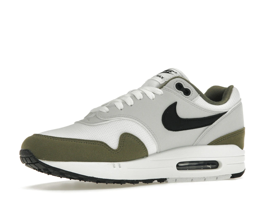 Vue 16 de Nike Air Max 1 White Black Medium Olive