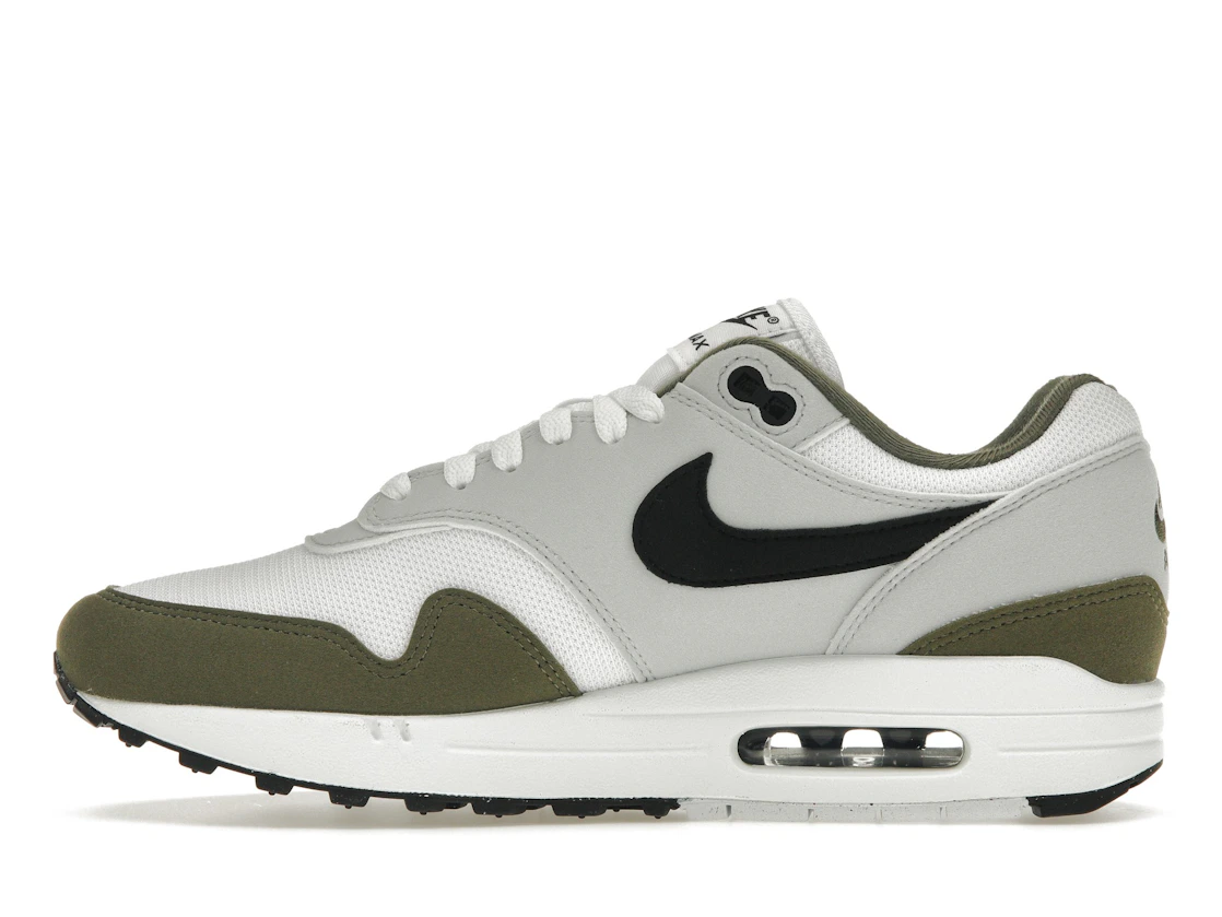 Vue 19 de Nike Air Max 1 White Black Medium Olive