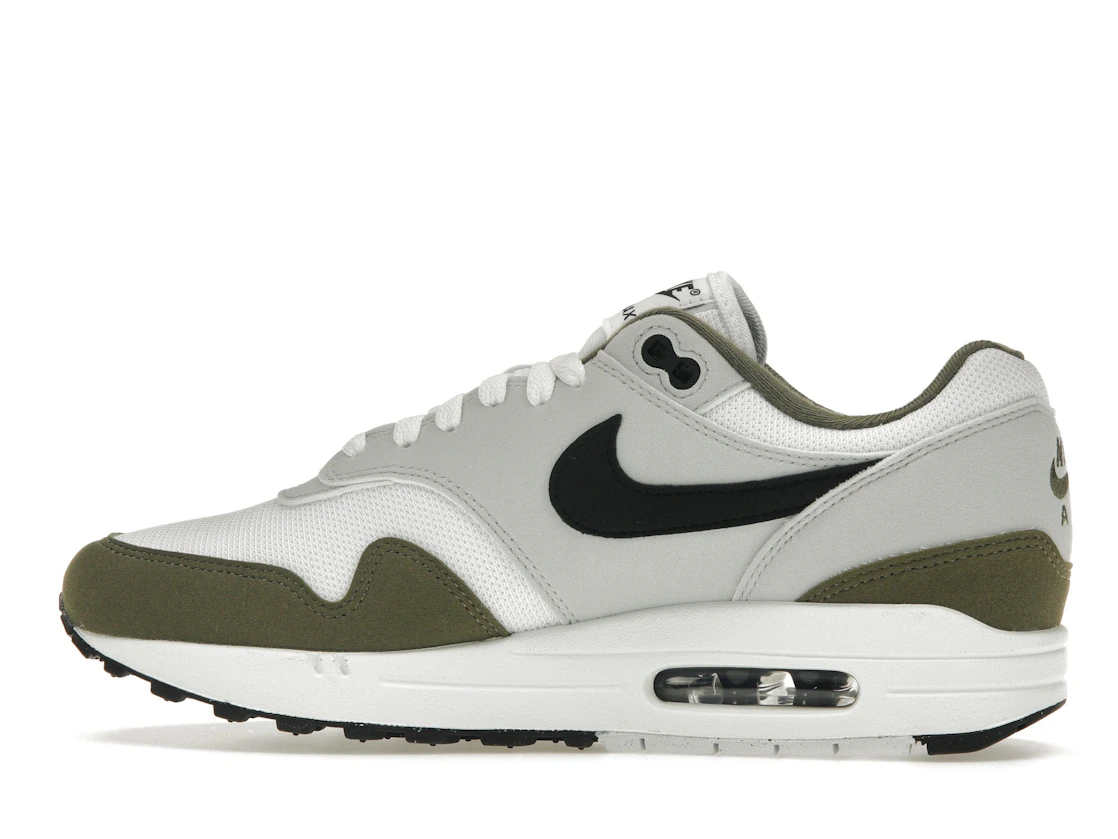 Vue 20 de Nike Air Max 1 White Black Medium Olive