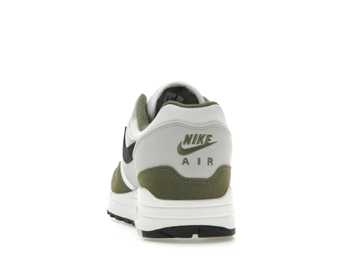 Vue 27 de Nike Air Max 1 White Black Medium Olive
