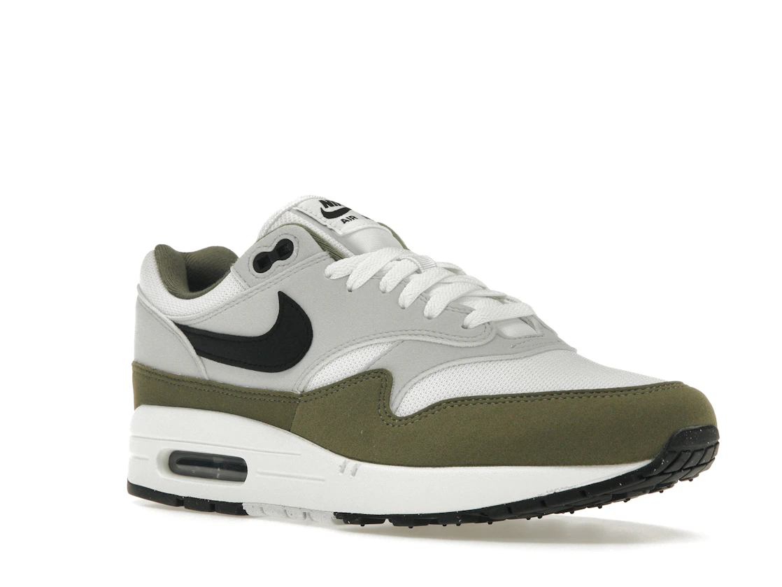 Vue 5 de Nike Air Max 1 White Black Medium Olive