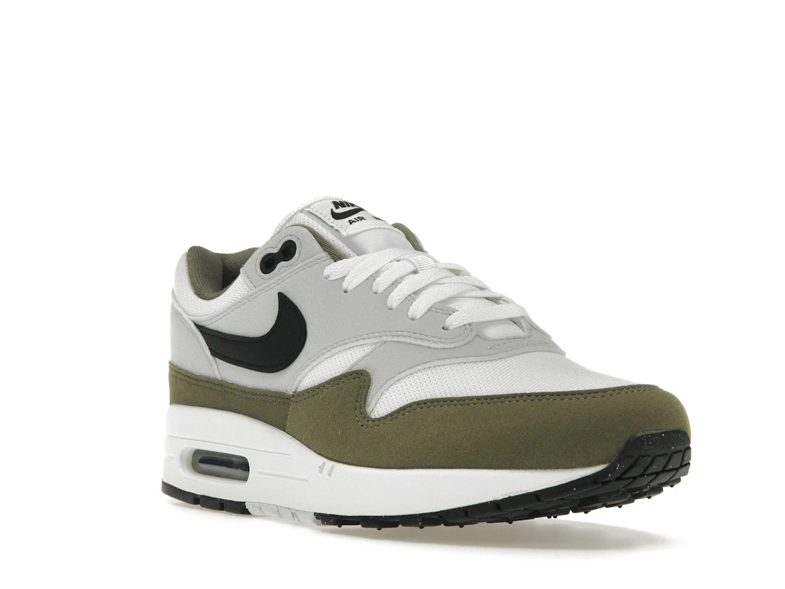 Vue 6 de Nike Air Max 1 White Black Medium Olive