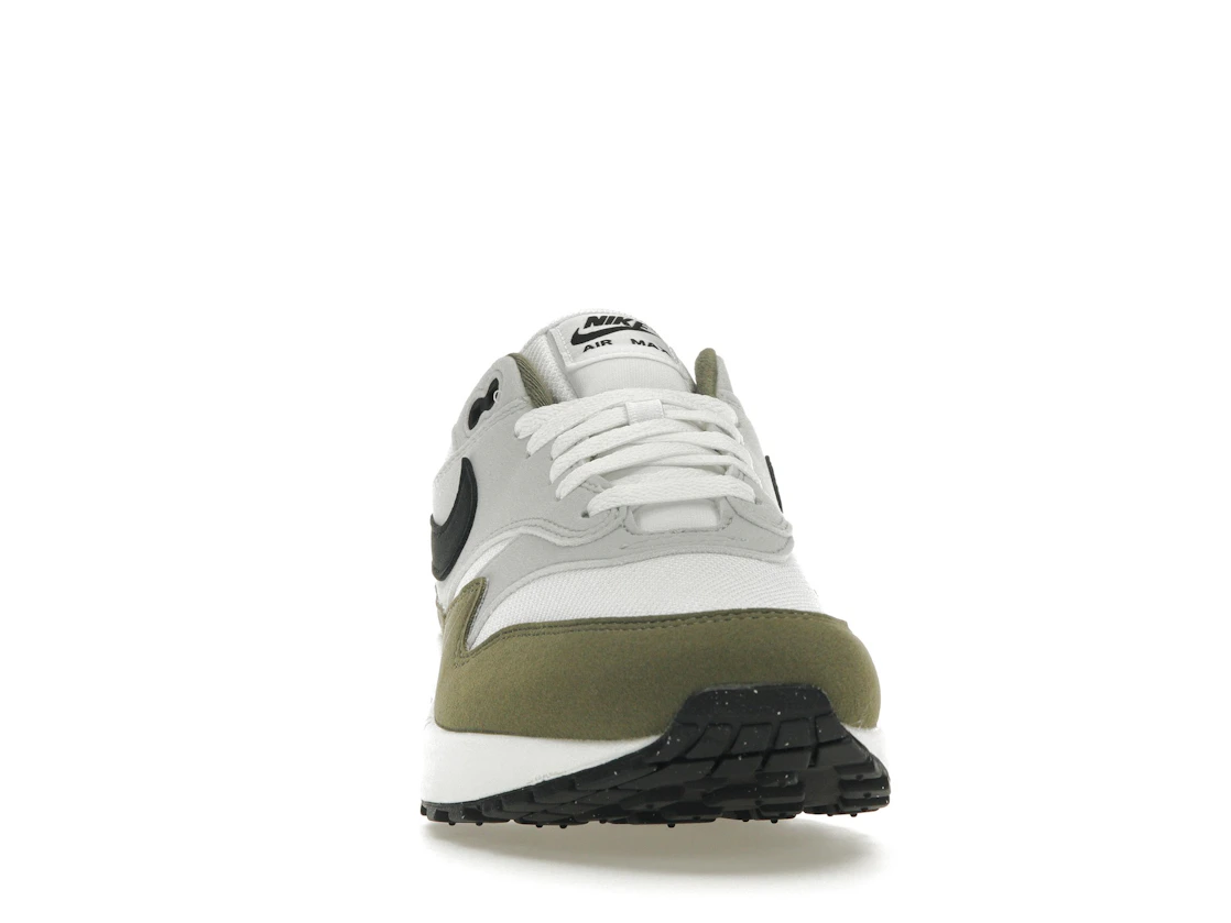 Vue 9 de Nike Air Max 1 White Black Medium Olive