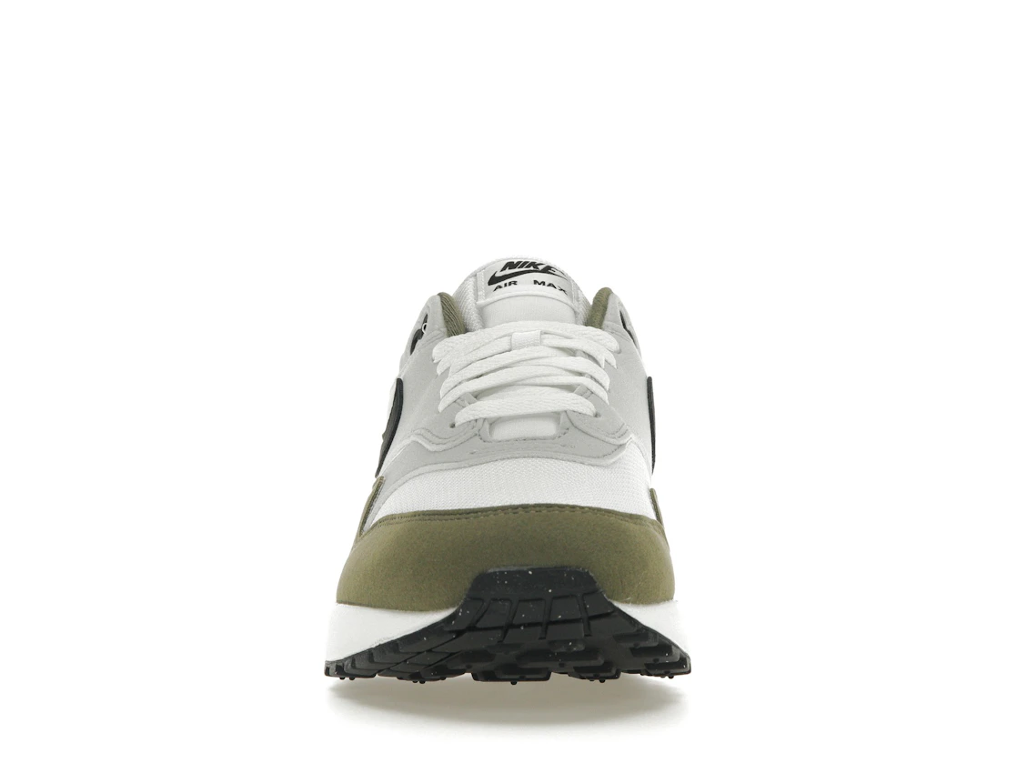 Vue 10 de Nike Air Max 1 White Black Medium Olive