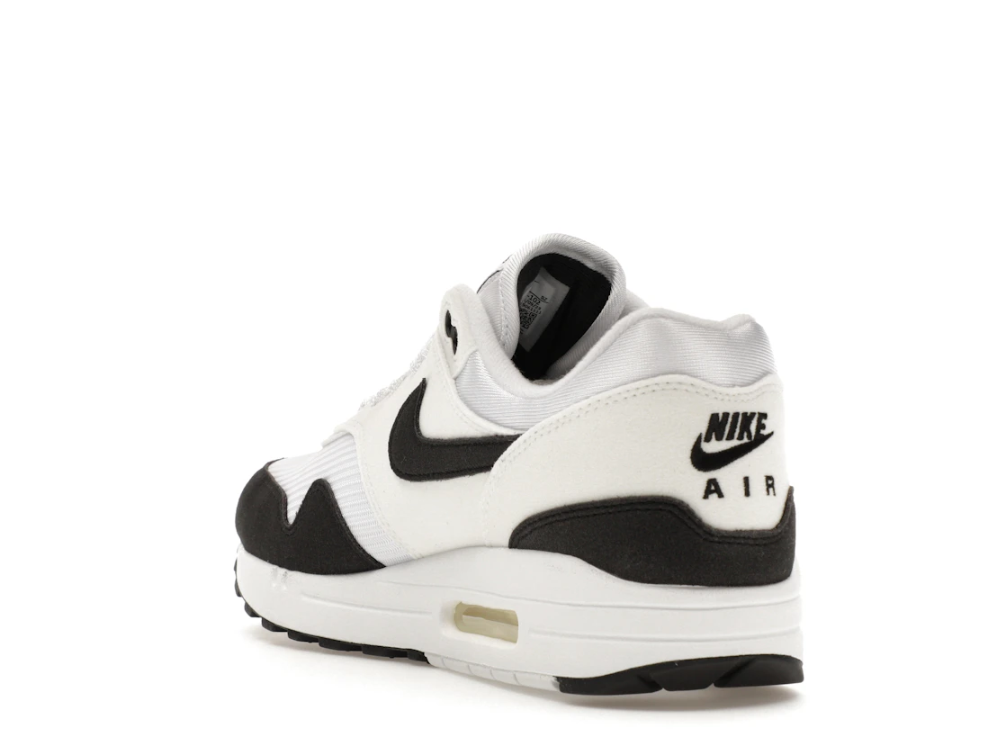 Vue 25 de Nike Air Max 1 White Black Neutral Grey 