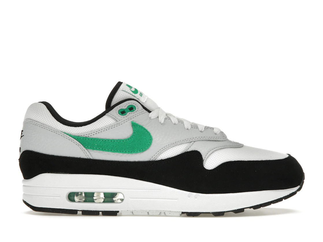 Vue 1 de Nike Air Max 1 White Black Stadium Green