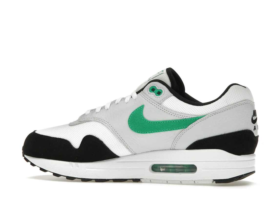Vue 21 de Nike Air Max 1 White Black Stadium Green