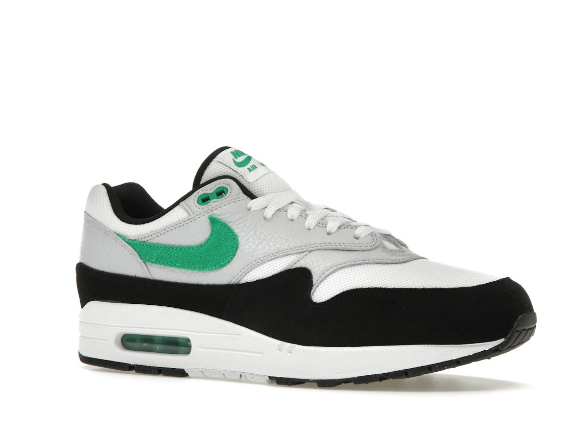 Vue 4 de Nike Air Max 1 White Black Stadium Green