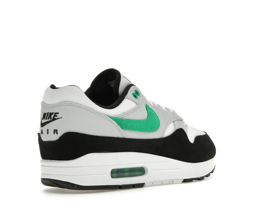 Vue 32 de Nike Air Max 1 White Black Stadium Green