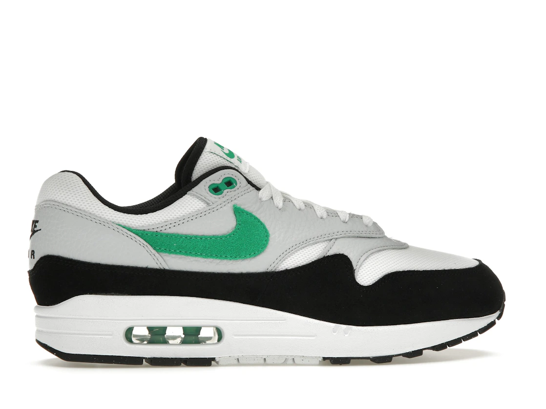Vue 36 de Nike Air Max 1 White Black Stadium Green