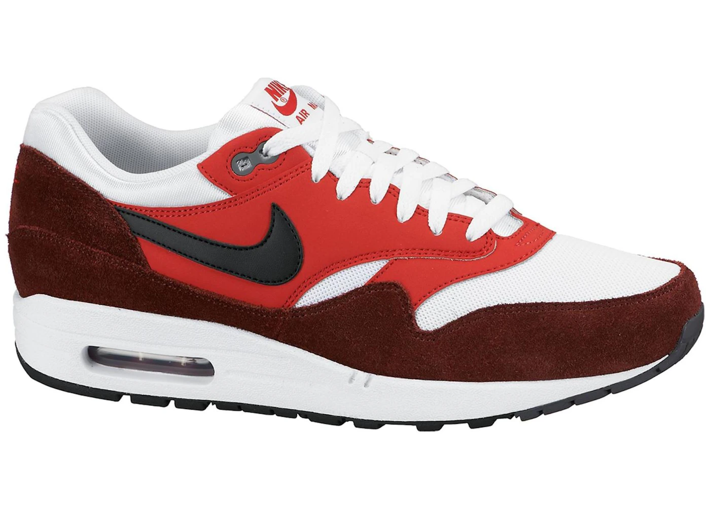 Nike Air Max 1 White Black University Red