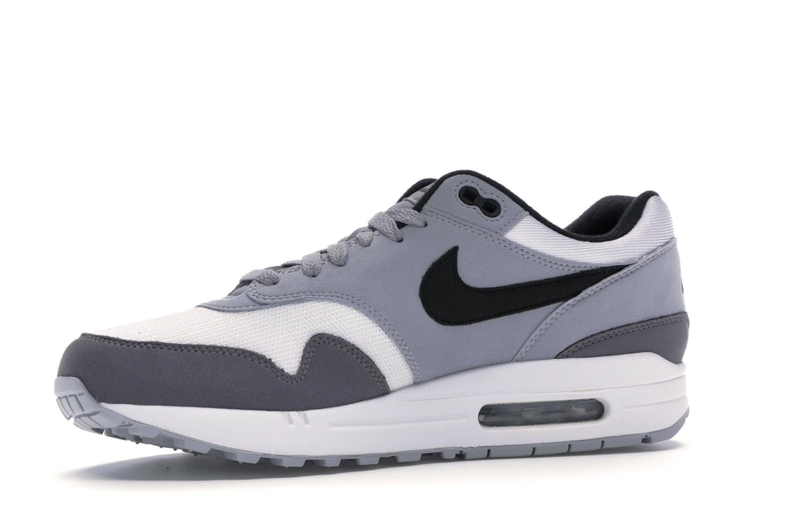 Vue 17 de Nike Air Max 1 White Black Wolf Grey