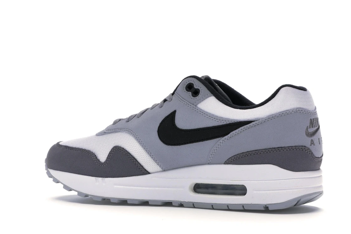 Vue 22 de Nike Air Max 1 White Black Wolf Grey