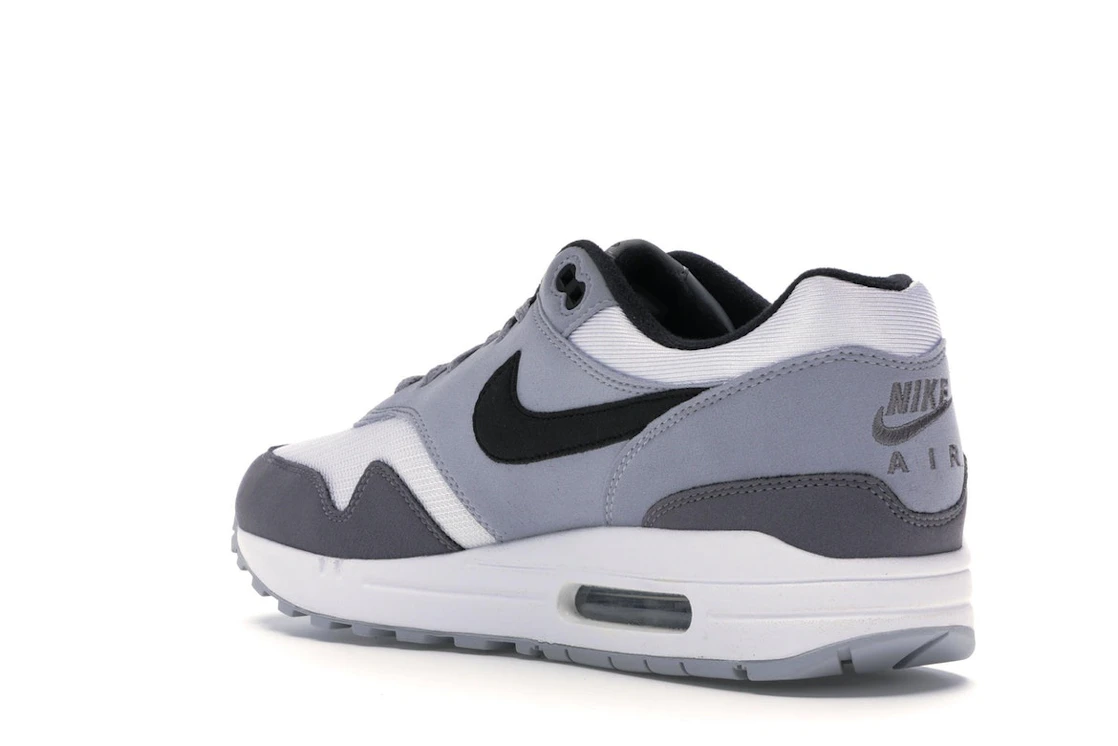 Vue 24 de Nike Air Max 1 White Black Wolf Grey