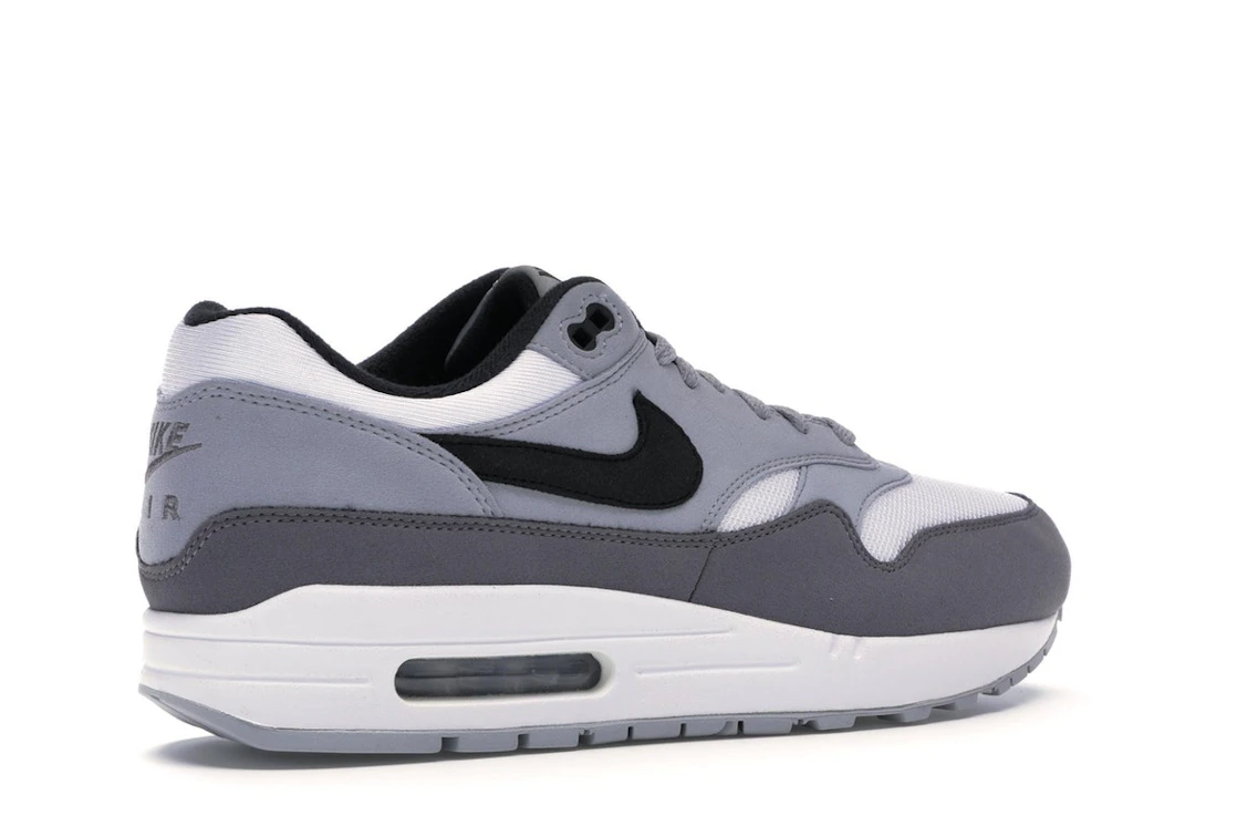 Vue 34 de Nike Air Max 1 White Black Wolf Grey