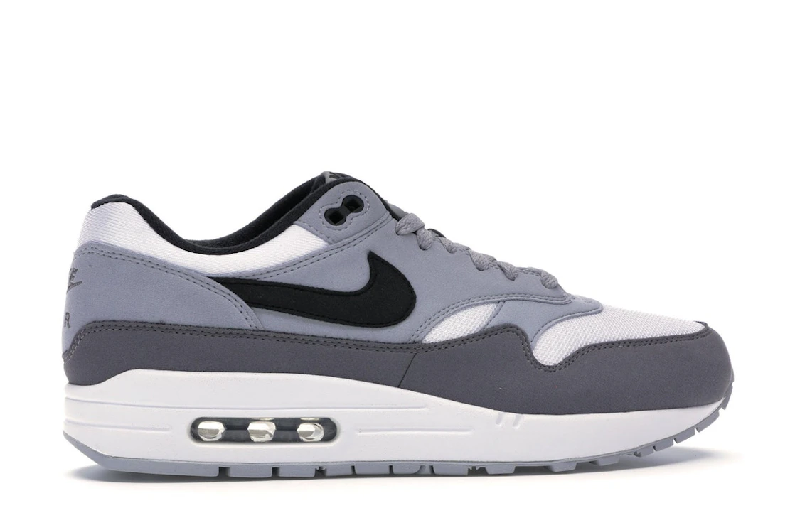 Vue 36 de Nike Air Max 1 White Black Wolf Grey
