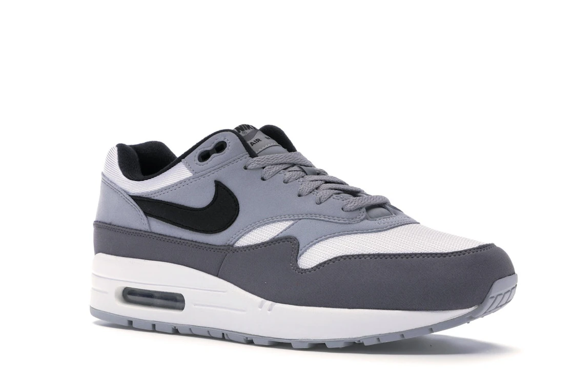 Vue 5 de Nike Air Max 1 White Black Wolf Grey