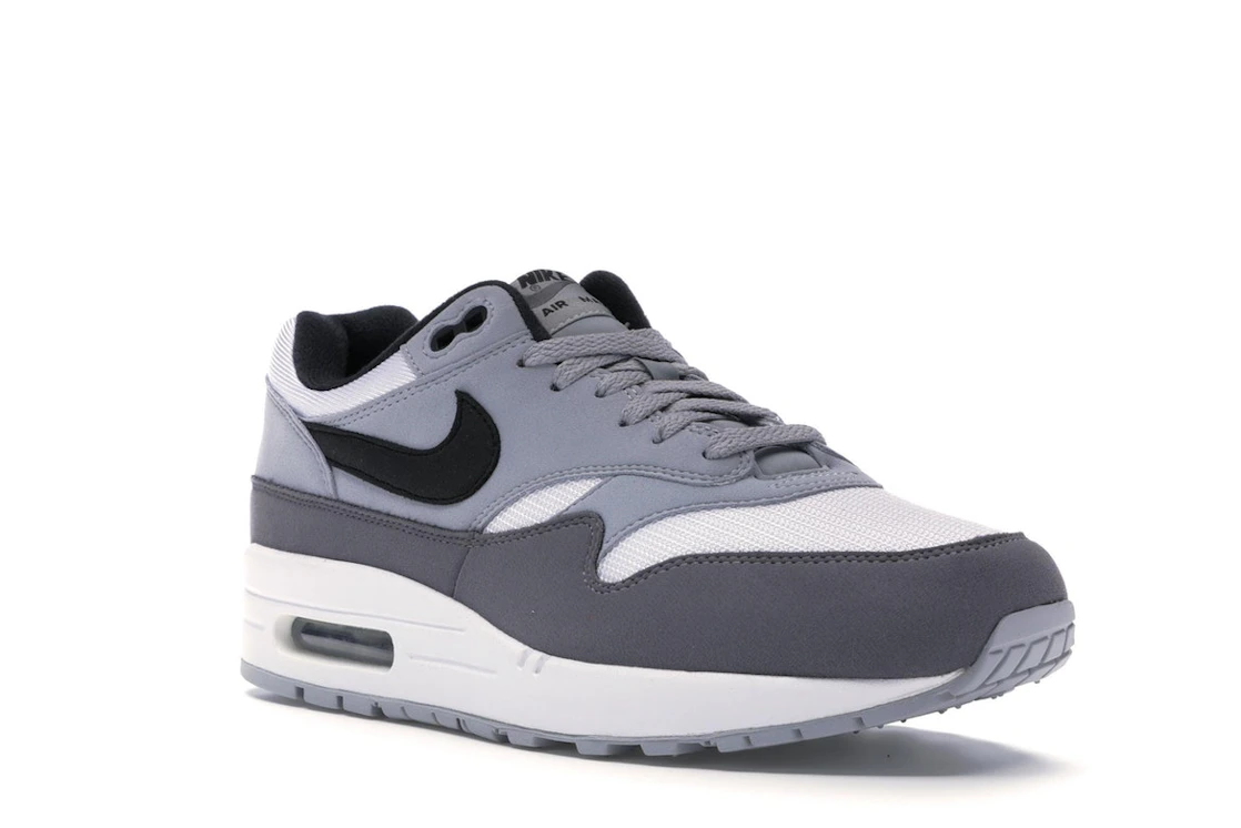 Vue 6 de Nike Air Max 1 White Black Wolf Grey