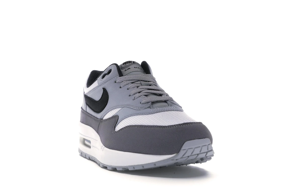 Vue 8 de Nike Air Max 1 White Black Wolf Grey