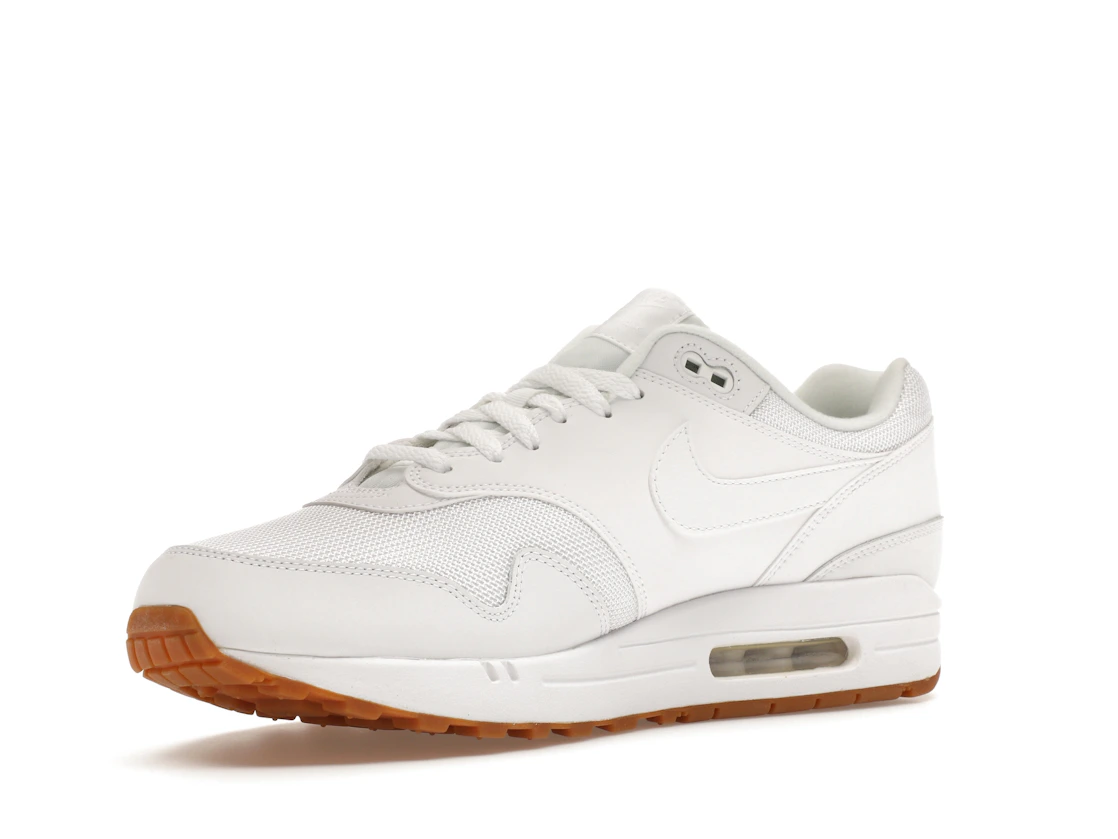 Vue 15 de Nike Air Max 1 White Gum Sole