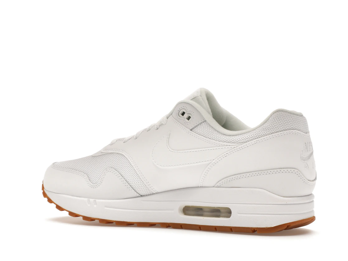 Vue 22 de Nike Air Max 1 White Gum Sole