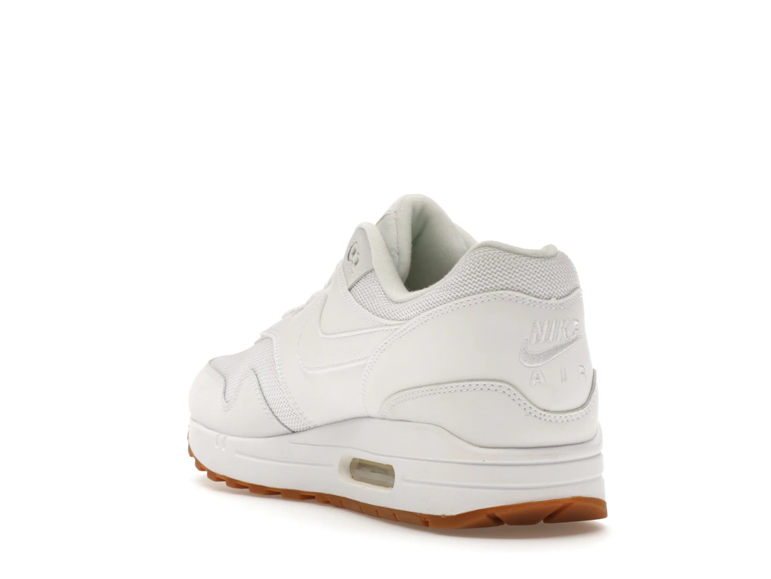 Vue 25 de Nike Air Max 1 White Gum Sole