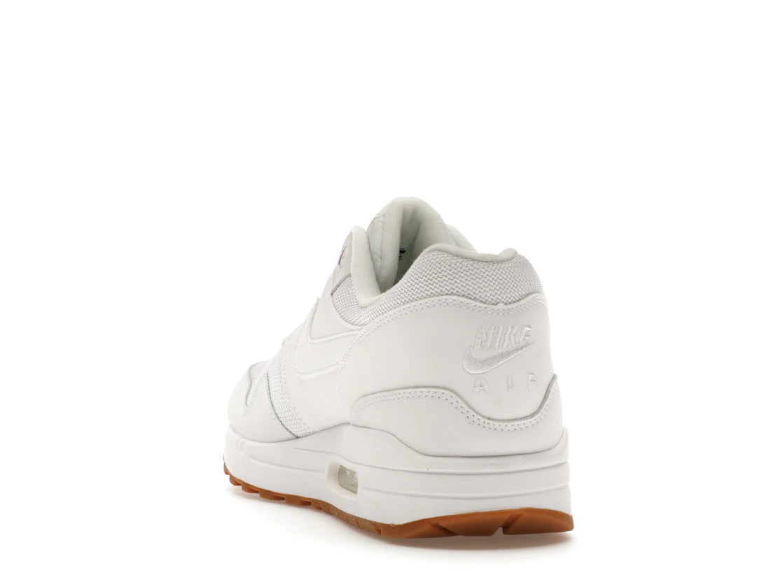 Vue 26 de Nike Air Max 1 White Gum Sole