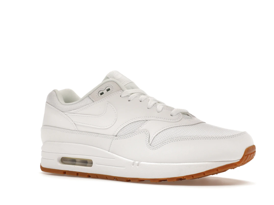 Vue 4 de Nike Air Max 1 White Gum Sole
