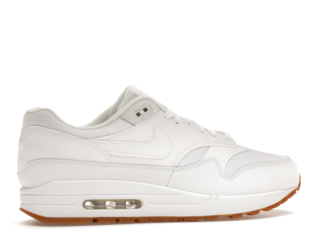 Vue 35 de Nike Air Max 1 White Gum Sole