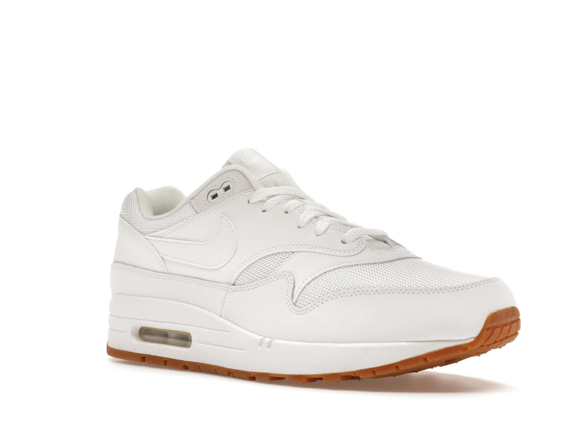 Vue 5 de Nike Air Max 1 White Gum Sole