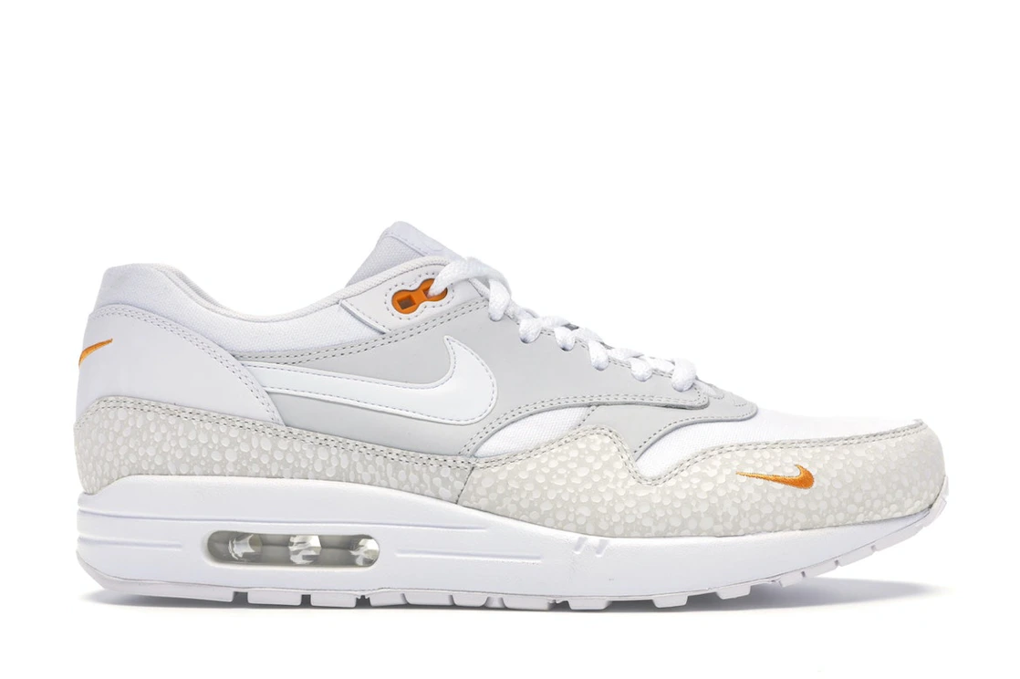 Vue 1 de Nike Air Max 1 White Kumquat