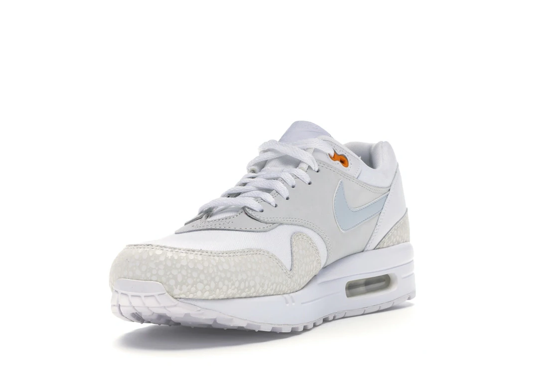 Vue 13 de Nike Air Max 1 White Kumquat