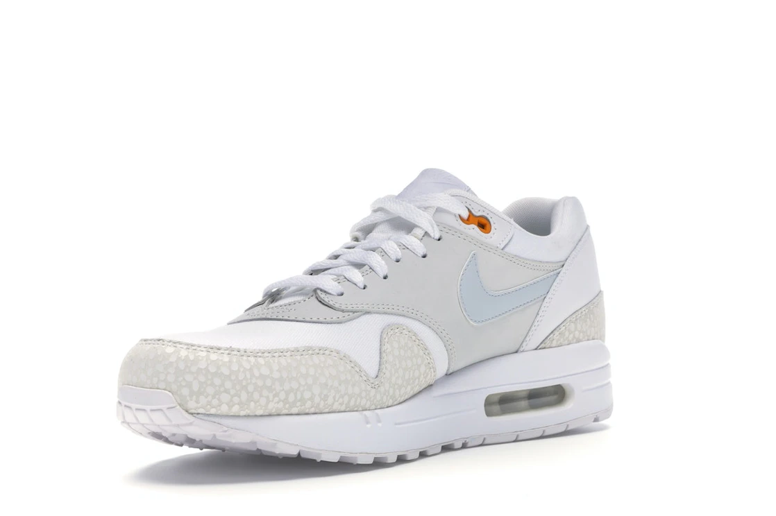Vue 14 de Nike Air Max 1 White Kumquat