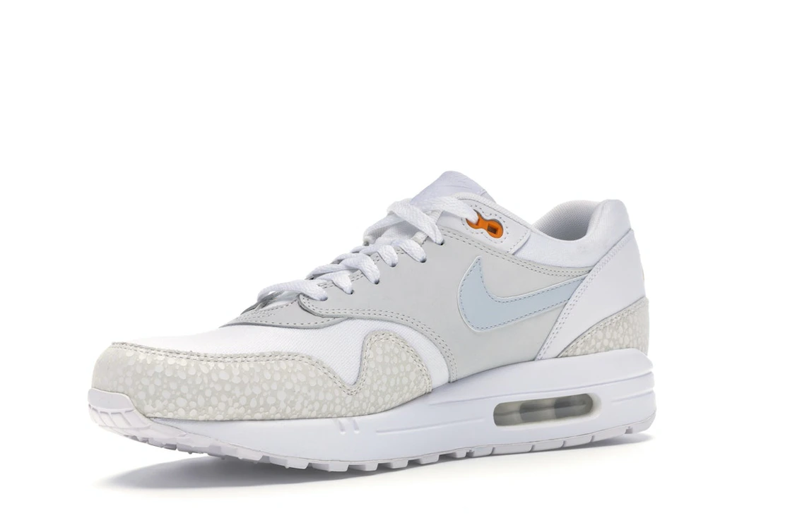 Vue 15 de Nike Air Max 1 White Kumquat